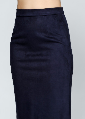 Темно-синяя офисная однотонная юбка Olsa мини