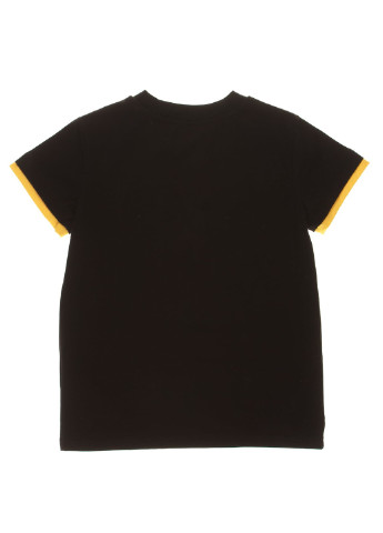 Черная летняя футболка с коротким рукавом Pinetti