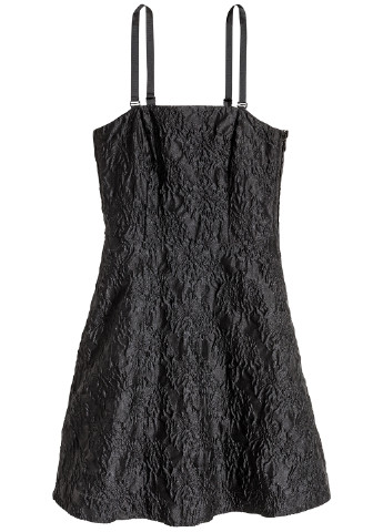 Черное кэжуал платье бэби долл H&M однотонное