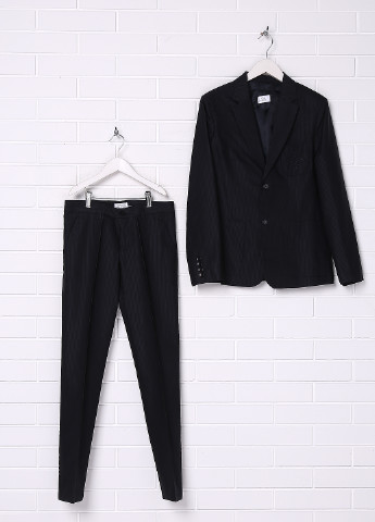 Чорний демісезонний костюм (піджак, брюки) брючний GF Ferre