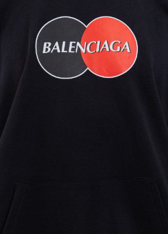 Белый хлопковый худи с логотипом Balenciaga (222221524)