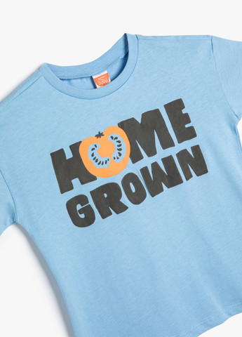 Блакитна літня футболка KOTON