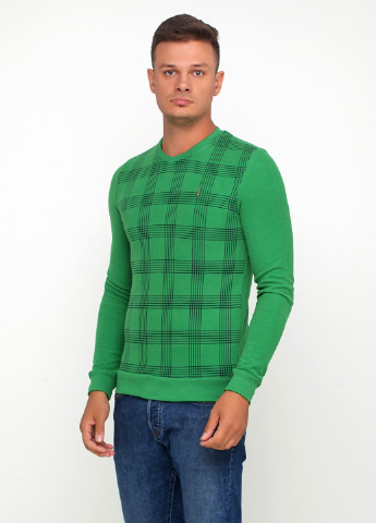 Зеленый демисезонный пуловер пуловер DKM
