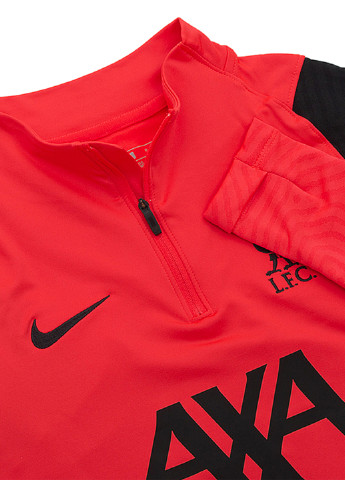 Красный демисезонный спортивный лонгслив Nike с логотипом