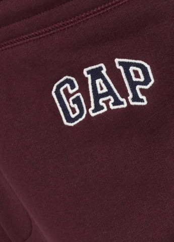 Брюки Gap джогери логотипи бордові спортивні трикотаж, бавовна