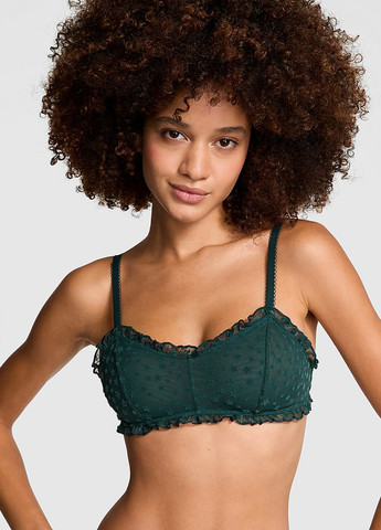 Темно-зеленый демисезонный комплект (бюстгальтер, трусики) Victoria's Secret