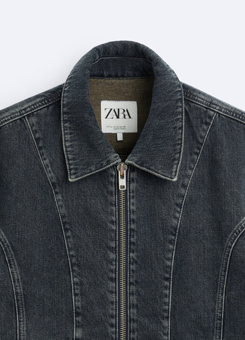 Синя демісезонна куртка Zara