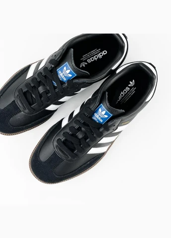 Кросівки B75807-W adidas Samba чорно-білі демісезони (317224675)
