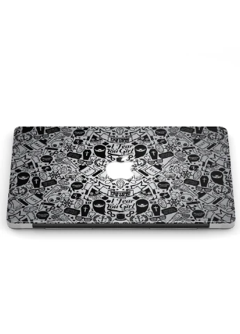 Чехол пластиковый для Apple MacBook 12 A1534 / A1931 Паттерн черепа (Skull pattern) (3365-2453) MobiPrint (218858161)