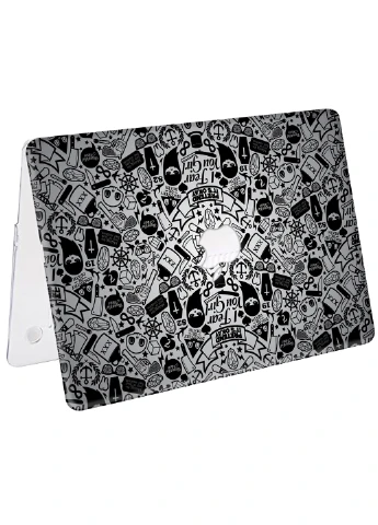 Чехол пластиковый для Apple MacBook 12 A1534 / A1931 Паттерн черепа (Skull pattern) (3365-2453) MobiPrint (218858161)