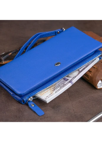 Жіночий шкіряний гаманець-клатч 20,8х10х2 см st leather (252130751)