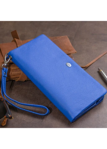 Жіночий шкіряний гаманець-клатч 20,8х10х2 см st leather (252130751)