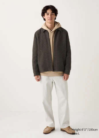 Коричневая демисезонная куртка Uniqlo