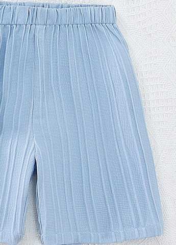 Блакитний літній комплект (футболка, шорти) SHEIN