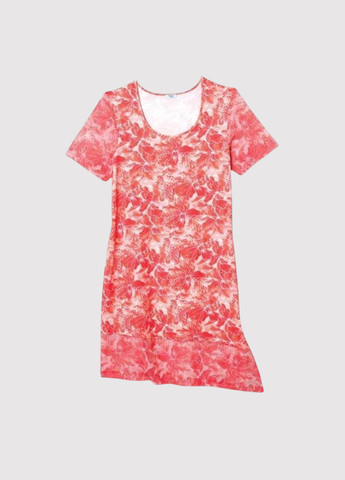 Коралова кежуал сукня а-силует Studio 1886 з абстрактним візерунком