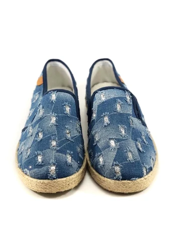 Темно-синие мокасины Top Shoes с тиснением