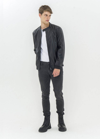 Черная демисезонная куртка Piazza Italia