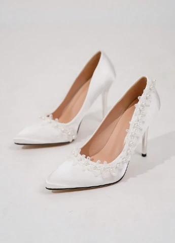 SHEIN Туфли лодочки белый з текстиль, китай — демисезон (331110533)