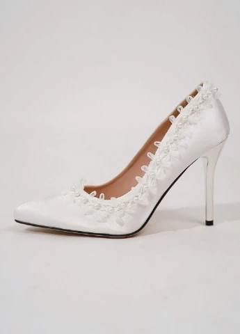 SHEIN Туфли лодочки белый з текстиль, китай — демисезон (331110533)