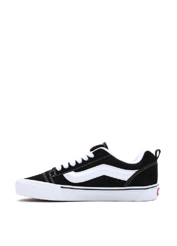 Черные кеды Vans KNU SKOOL с логотипом, с белой подошвой