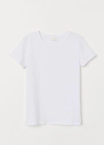 Футболка basic,білий, H&M Basic - (254655592)