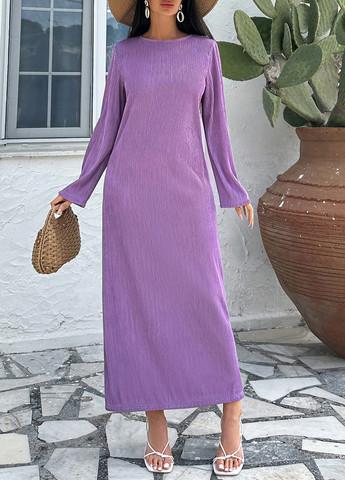 Бузкова кежуал сукня SHEIN однотонна