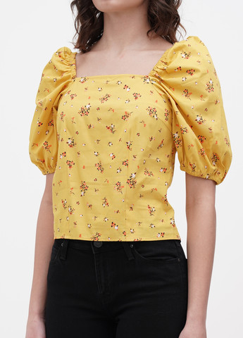 Желтая летняя блуза Object
