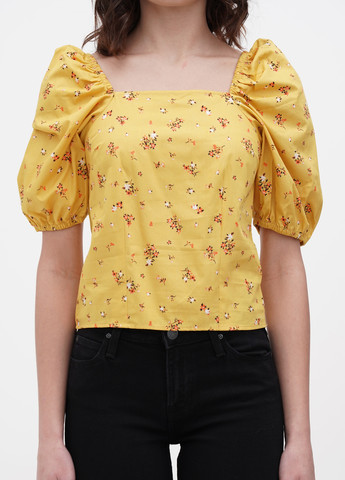 Жовта літня блуза Object