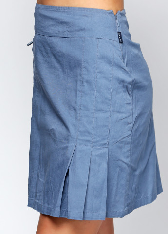Светло-синяя кэжуал однотонная юбка Top Secret мини