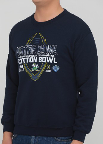 Темно-синій світшот Blue 84 напис без декору (361959988)