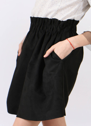 Черная кэжуал однотонная юбка DaNa-kids клешированная