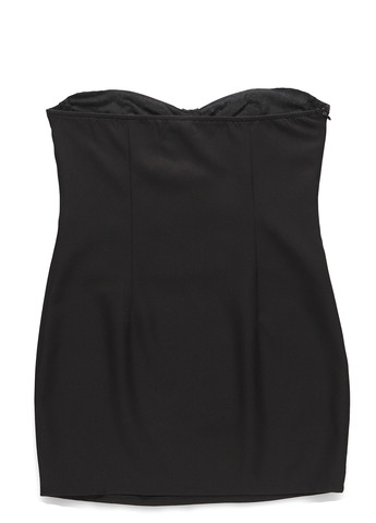 Чорна коктейльна сукня силуетна, з відкритою спиною PrettyLittleThing однотонна