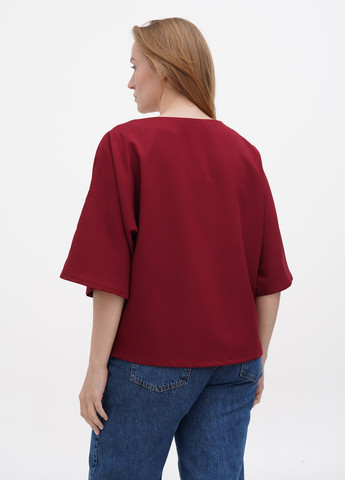 Бордовая летняя блуза Laura Bettini
