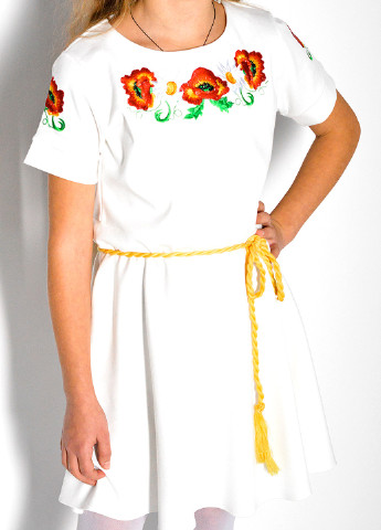 Белое платье ЕтноМодерн (251304191)