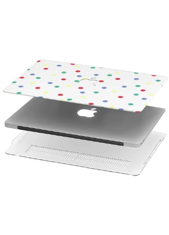 Чохол пластиковий для Apple MacBook Pro Retina 13 A1502 / А1425 Різнобарвний горох (6352-2781) MobiPrint (219124652)