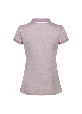 Розовая женская футболка-поло Regatta с надписью