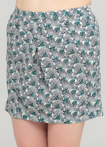 Зеленая кэжуал цветочной расцветки юбка Promod