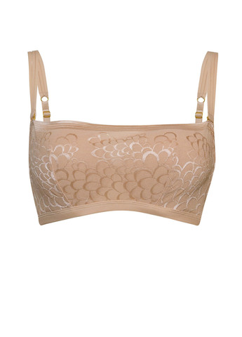 Світло-бежевий топ бюстгальтер Marc & André з кісточками поліамід, мереживо