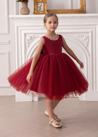Бордова сукня SHEIN (343142097)