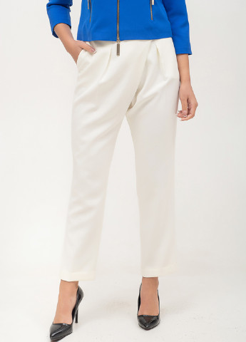 Белые классические летние прямые брюки Sellin