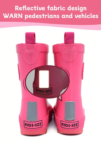 Малиновые резиновые сапоги SHEIN