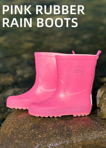 Малиновые резиновые сапоги SHEIN