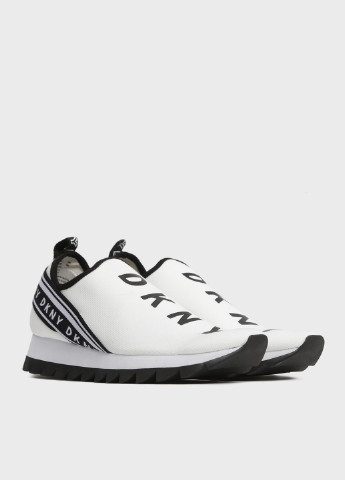 Белые демисезонные кроссовки DKNY