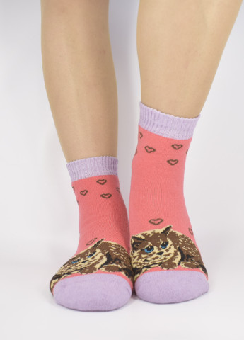 Зимние махровые носки Смалий с уплотненным носком однотонные комбинированные повседневные