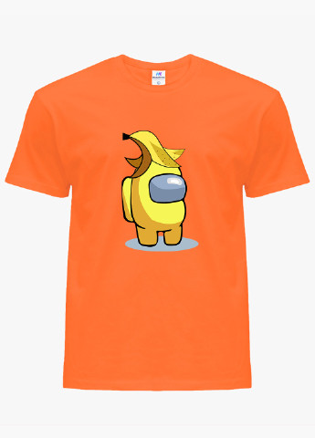 Оранжевая демисезонная футболка детская безликий бог каонаси унесённые призраками (spirited away)(9224-2831) MobiPrint