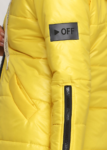 Жовта демісезонна куртка Elisabetta Franchi