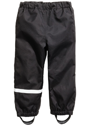Черные кэжуал демисезонные брюки зауженные H&M Basic