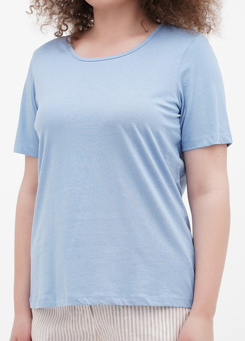 Блакитна літня футболка Minus