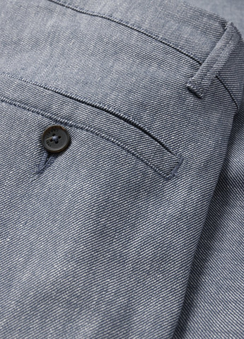 Серо-синие классические, кэжуал демисезонные зауженные брюки C&A