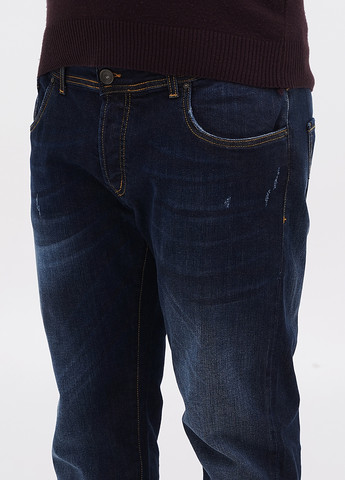 Темно-синие демисезонные прямые джинсы Liu Jo